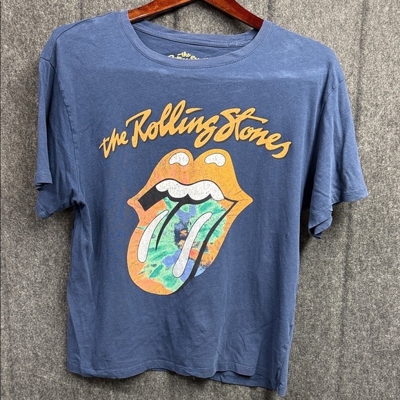 the Rolling Stones Tops - The Rolling Stones Blue Graphic Kids Tee